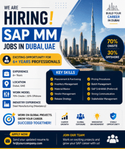 SAP Jobs in Dubai